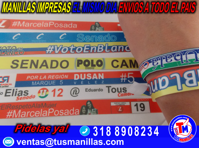 manillas para campaña